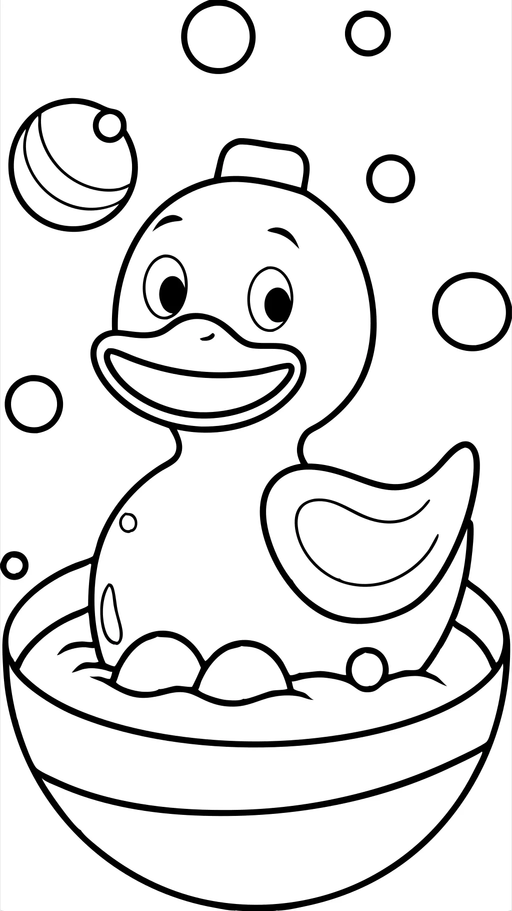 rubber duck coloring page